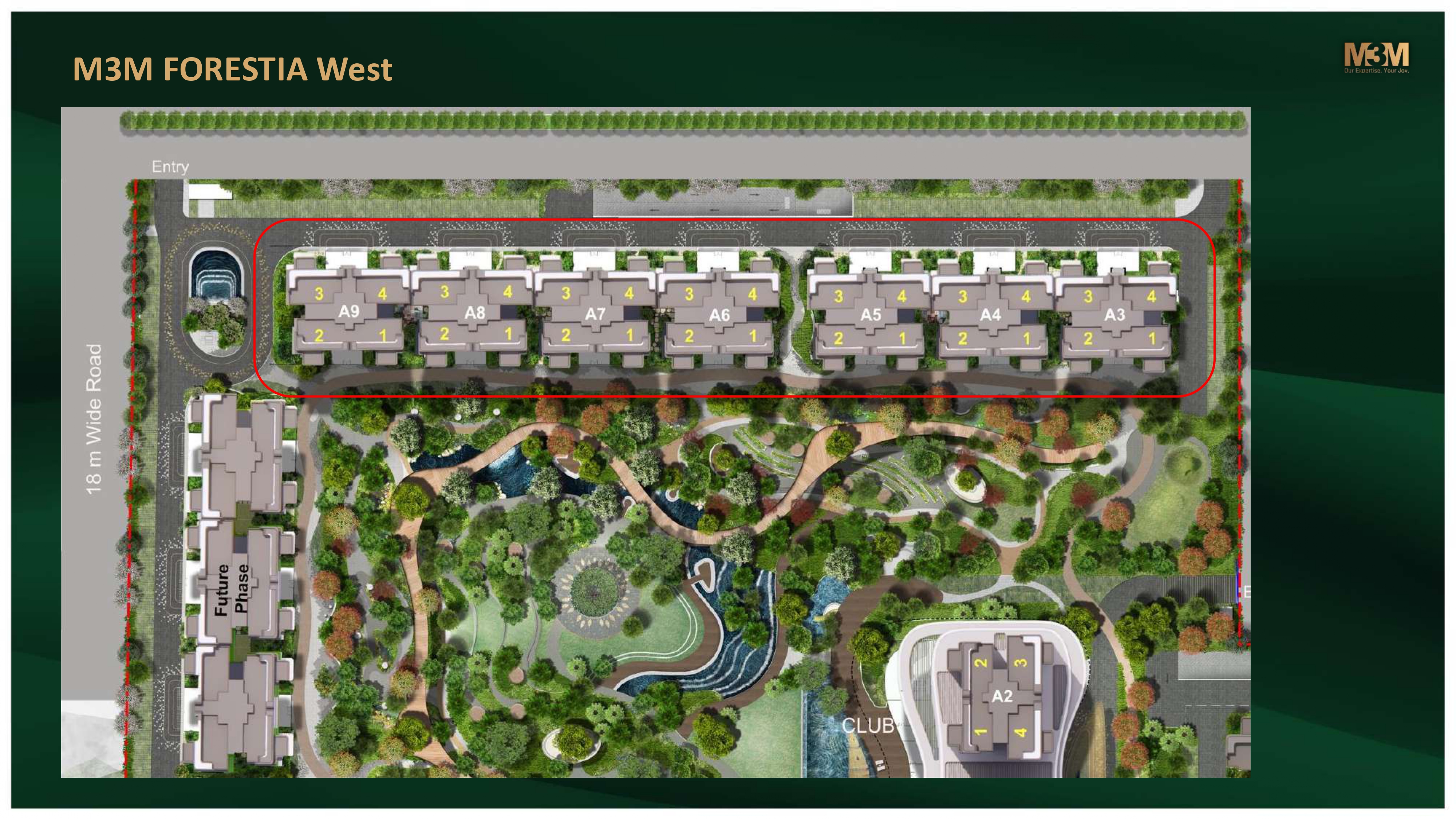 MASTER PLAN M3M FORESTIA WEST