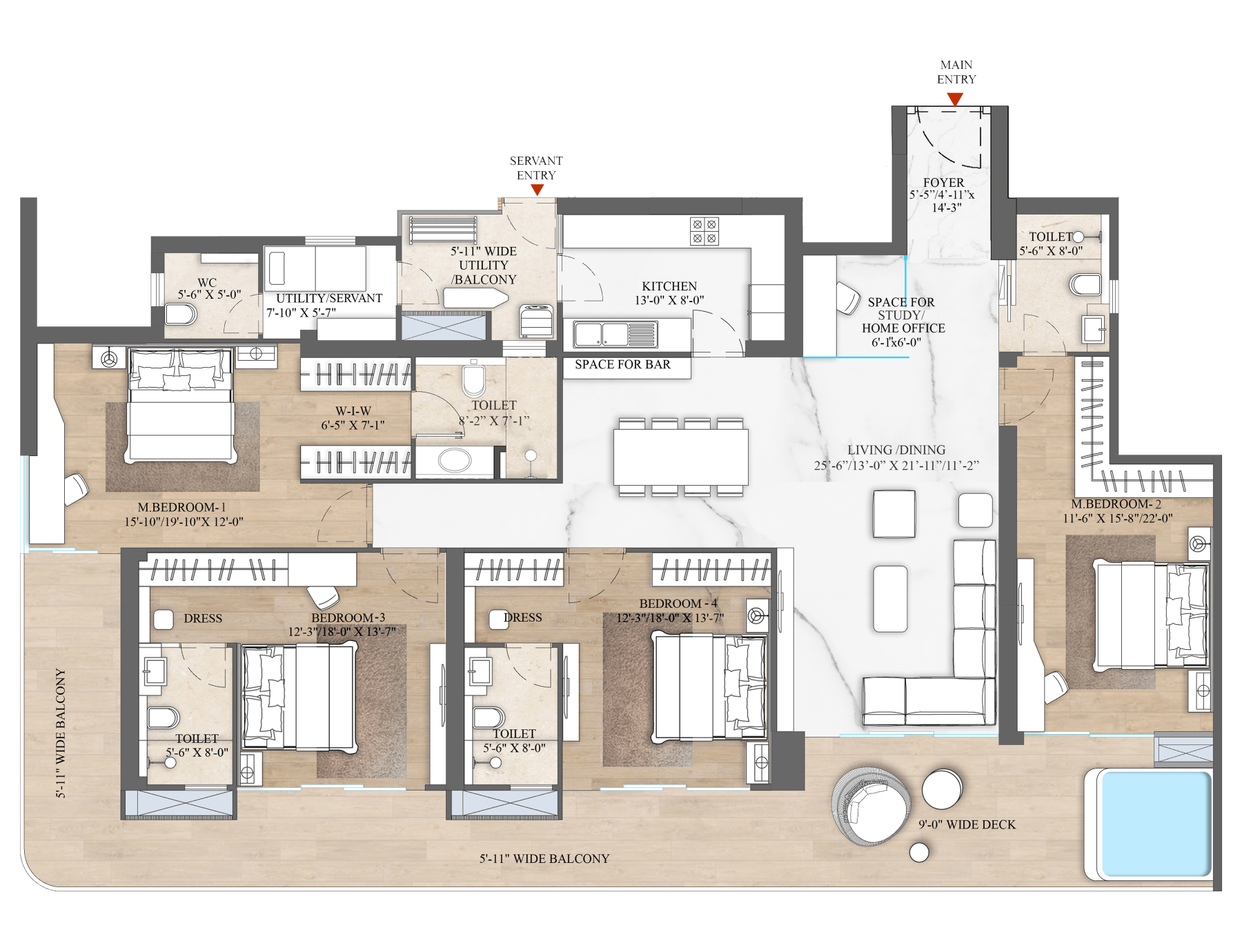 4.5BHK Type B1